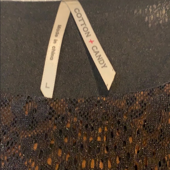 Leopard print with black lace overlay dress - Picture 8 of 10